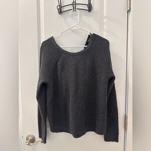 Aerie Dark Gray Crew Neck Sweater